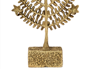 Árbol de Navidad de latón Ak, decoración para el hogar, acabado dorado de Metal para pared - Product Image 5