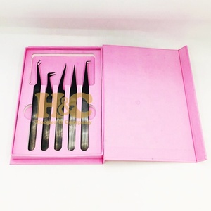 Ofertas Destacadas: Pinzas para Extensión de Pestañas con Empaque Personalizado en Caja Cuadrada de Acero Inoxidable, Papel o Plástico - Duraderas, Ecológicas y con Logotipo - Product Image 6