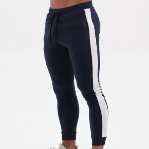 Pantalones de entrenamiento de gimnasio para hombres pesados Sudaderas con capucha de talla grande y pantalones de chándal Fabricación de pantalones de entrenamiento lavados de estilo informal - Product Image 1