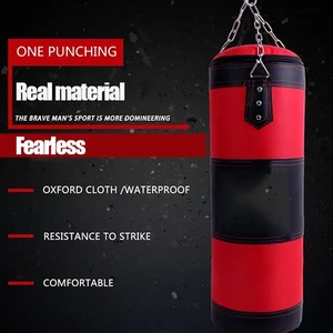 Haute qualité suspendu coup de pied boxe sac de sable adultes lourds exercice de gymnastique sac de boxe en cuir véritable sac de boxe de haute qualité - Product Image 3