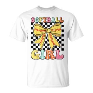 T-Shirt da Donna Ispirata al Softball con Fiocco Coquette, Maglietta Promozionale per Ragazze e Donne - Product Image 1