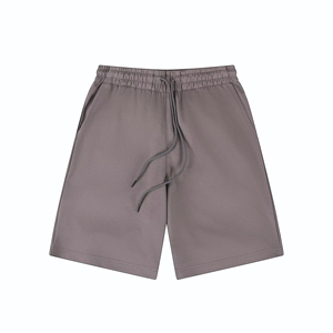 Personalice su propio logotipo de algodón de color sólido Pantalones cortos para hombres Ropa de verano Pantalones cortos cómodos y transpirables para hombres - Product Image 4