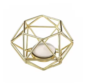 Tendance Design exquis fait à la main finition or bougeoirs décoratifs décor de mariage de noël arrivée chaude - Product Image 3