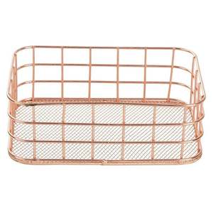 Cesta de almacenamiento de alambre de cobre, diseño personalizado a granel, decoración de mesa de cocina para boda, hogar, Hotel, uso, venta al por mayor - Product Image 4