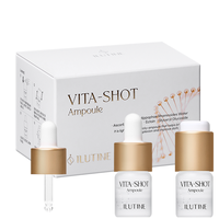 Ampoule Liquide Éclaircissante à la Vitamine C Stabilisée et au Collagène de Bave d'Escargot, Anti-Âge, Anti-Rides, Blanchissante, Cure de 2 Semaines pour Hommes