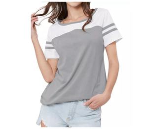 Camiseta de gran tamaño para mujer de talla grande y alta calidad con estampado de logotipo personalizado 100% algodón manga corta estilo informal para el verano - Product Image 5