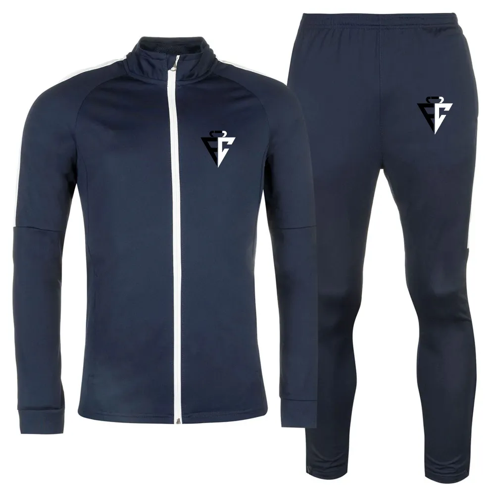 Wholesale Training Gym Full Sleeve Custom Logo 2022 Latest Design Zipper Tracksuit Sports Running Training