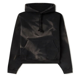 Vente en gros de sweatshirts à capuche délavés avec soleil conçus sur mesure pour hommes femmes vêtements de rue sweats à capuche pour l'hiver - Product Image 6