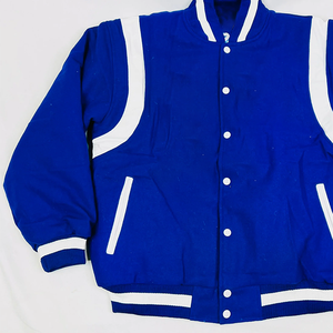 Veste bomber bleue HULKGRIP SPORTS pour homme, design classique haut de gamme, style athlétique intemporel, imperméable, coupe-vent, réversible - Product Image 3