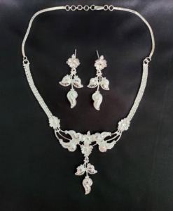 ชุดแหวนต่างหูสร้อยคอชุบเงินขายดีสุดๆชุดเครื่องประดับสไตล์หรูหรา - Product Image 2