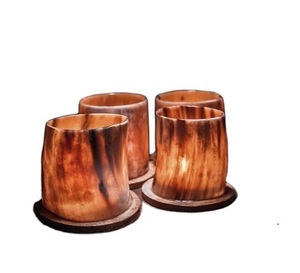 ขาตั้งเทียนควายพร้อมฐานไม้ แฮนด์เมด คุณภาพระดับพรีเมียม ขาตั้งเทียนเขาวัว ตกแต่ง - Product Image 3