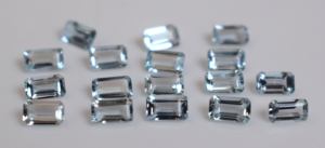 ธรรมชาติที่ดีแสงสีฟ้าแปดเหลี่ยม3X5mm อความารีน-หลวมอะความารีนที่ดี - Product Image 4