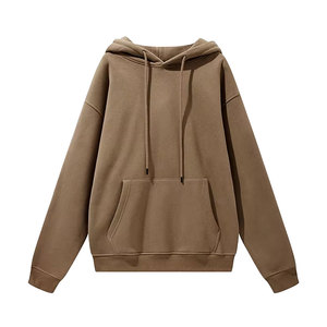 Sudaderas con capucha de hombre de gran tamaño Premium de alta calidad, colección sin etiquetas de Hip Hop informal térmica bordada de peso pesado de fábrica - Product Image 6