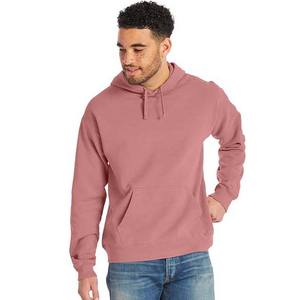 Sudadera con Capucha de Invierno para Hombre, Talla Grande, con Logotipo Personalizado Bordado, Lisa, Teñida, Transpirable, de Forro Polar, con Cierre, Color Sólido - Product Image 5