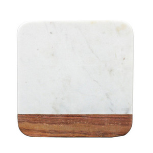 Planche à découper en marbre Laiton Derniers accessoires de conception et de cuisine Planche à découper en marbre 2 pièces - Product Image 2