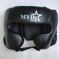Casco de Boxeo Personalizado MYDZ Star MZ-HG-0003 Unisex, Doble Propósito, para Sparring, Profesional, Transpirable, con Protección de PU y Diseño Digital Impreso