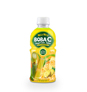 Hot Bán 320Ml Chai Pet Boba C Mía Nước Trái Cây Với Popping Boba Ngọc Trai Bán Buôn Halal Nước Giải Khát Nhãn Hiệu Riêng Mẫu Miễn Phí - Product Image 3