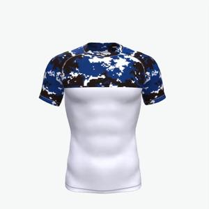 Protège-éruption respirant imprimé par sublimation pour hommes vêtements de compression personnalisés OEM vente en gros pour la gymnastique Fitness Workout Rush Guard - Product Image 1