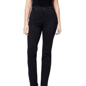 <b>Women's</b> High Waist Denim <b>Jean</b> Pants Custom Black Casual Streetwear Pocket Style Fashion Trousers <b>For</b> Adult <b>Women</b> - Product Image 1