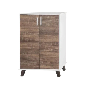 ตู้ชั้นวางรองเท้าไม้2ประตูทางเข้าสูงดีไซน์เรียบง่ายเฟอร์นิเจอร์ห้องนั่งเล่นสำหรับบ้านโรงแรมอพาร์ทเม้นท์ Storage-SC2041NM - Product Image 1