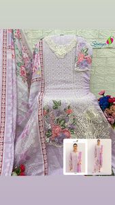Moda alta demanda atractiva Ropa Étnica algodón con Chikankari bordado Salwar traje - Product Image 6
