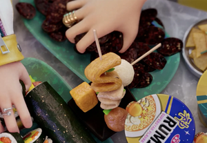 Portachiavi (OMURICE, Popolare Cibo Fusion in Corea) Stampato Digitalmente in Acrilico/Poliestere Leggero - Product Image 6