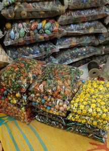 Cuentas de cristal de arcoíris Multicolor, cuentas de Chevron de lámina de plata elegante para joyería de moda, accesorio al por mayor - Product Image 5