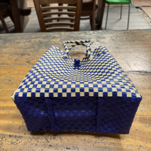 Sac tissé en plastique fait main de qualité supérieure Accessoire de mode élégant tissant le motif Lurik Indonésie fabriqué à partir de matériaux recyclés - Product Image 5