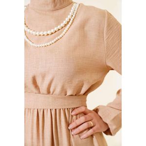Collar de perlas vestido Latte - Product Image 2