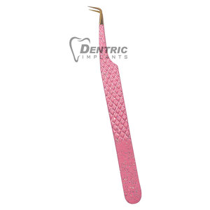 แหนบปลายขนตาทำจากสเตนเลส90องศาสำหรับมืออาชีพคุณภาพระดับพรีเมียมแหนบปลายขนตาไฟเบอร์-แหล่งจ่ายไฟแบบแมนนวล - Product Image 3