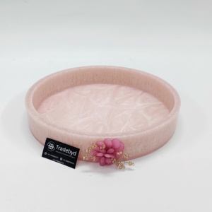 Bandeja de Servicio de Resina de Primera Calidad Personalizada con Asas Doradas, Diseño Moderno de Hojas, Móvil, para Uso en el Hogar, Hoteles y Restaurantes, Tradebyd - Product Image 5