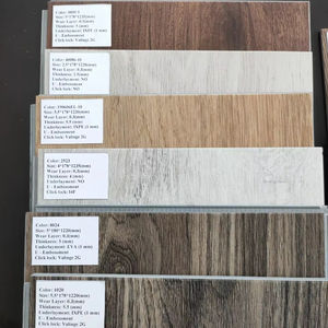 Precio bajo impermeable de lujo Lvt vinilo clic azulejos tablón Spc suelo 4mm 5mm 6mm - Product Image 1