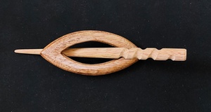 Épingle de châle sculptée en bois pour écharpe et épingle de fermeture de châle accessoires de tricot à prix de gros pour l'exportation - Product Image 3