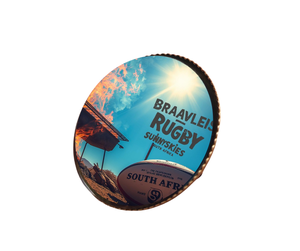 Insignia de Sudáfrica, Braaivleis Rugby Sunnyskies, Diseño Novedoso, Acero Inoxidable Plateado, Decoración para el Hogar, Recuerdo, Regalo Nacional - Product Image 2