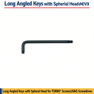 Long <b>Angled</b> Keys with Spherical Head for TORX Screws-USAG <b>Screwdriver</b> - Product Image 3
