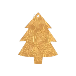 Ornement suspendu d'arbre de Noël en relief en métal de haute qualité pour la décoration d'arbre de Noël - Product Image 1