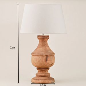 Reliable manufacturer Wooden Lamp <b>Table</b> Decorative Indoor Livingroom Bedroom Home Lighting Handmade Natural Classic Elegant Warm - Product Image 3