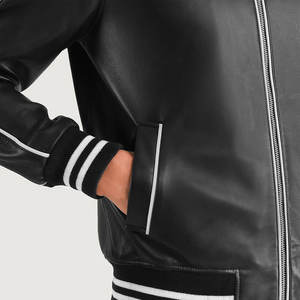 Nouvelles vestes Versity College pour hommes vestes universitaires vierges en gros veste universitaire Letterman en satin uni avec logo personnalisé pour hommes - Product Image 4