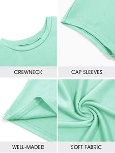 Camisetas de Mujer Más Vendidas, Personalizadas, Transpirables, de Manga Corta, Buena Calidad, Lisas, Cuello Redondo, para Verano, con Logotipo - Product Image 6