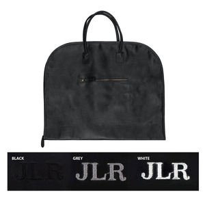 Men's Travel Gift Set Leather <b>Suit</b> <b>Carrier</b> & Matching Hanging Wash Bag With Custom Monogram Personalized Initials LSC-0027 - Product Image 4