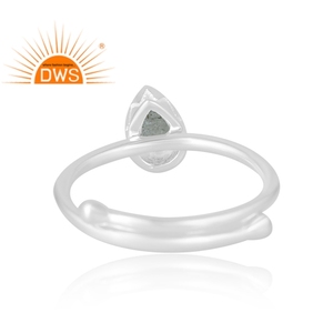 Best Selling 925 Sterling Silver Natural <b>Labradorite</b> Gemstone <b>Ring</b> Custom Jewelry For Women Gift For Her - Product Image 2