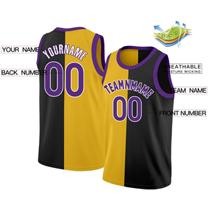 Maillot de basket-ball personnalisé par sublimation, couleur personnalisée, taille plus, respirant, séchage rapide, manches courtes, spandex/coton, unisexe - Product Image 2
