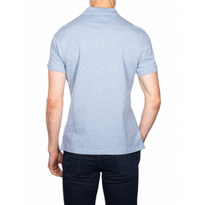 Polo homme personnalisé à manches courtes, col boutonné, couleur unie, extensible, confortable, décontracté, respirant, hauts, t-shirts, polo homme - Product Image 3