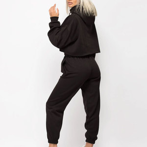 Conjunto de sudaderas con capucha recortadas para mujer, ropa de calle, gran oferta, hecho en material de alta calidad, conjunto de sudaderas con capucha recortadas para mujer - Product Image 4