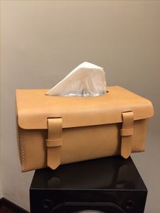 Caja de Pañuelos de Cuero Cuadrada Personalizada para Escritorio, Porta Servilletas, Decoración para Auto, Hotel, Oficina y Hogar, Hecha a Mano - Product Image 6