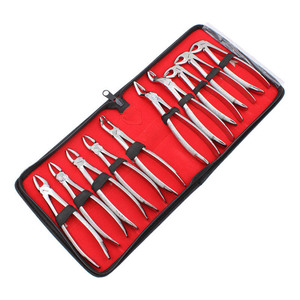 Juego de 10 Fórceps Dentales, Alicates para Dientes, Instrumentos Dentales para Adultos - Product Image 2