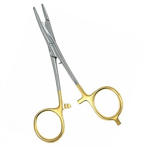 Fabricant professionnel HEGAR CISEAUX + CLAMP GOLD LOOPS 5.5 "Ciseaux Hegar en acier inoxydable - Product Image 1