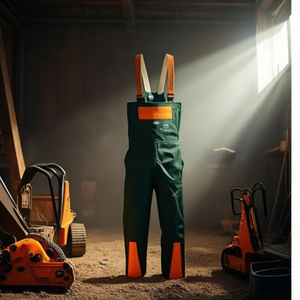 KONIFERE Size 58 Green/Orange Chainsaw Protective Bib <b>Overalls</b> Workwear - Product Image 3