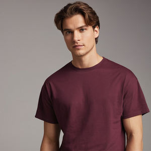 T-shirt à épaules tombantes pour homme, t-shirt décontracté tendance, coupe ample et décontractée, coton doux, vêtements légers d'été et style streetwear - Product Image 3