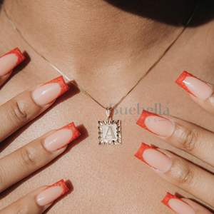 Hot Selling 10K Solid Gold Letter Pendant <b>Necklace</b> for Women <b>Moissanite</b> Pendants & Charms - Product Image 2